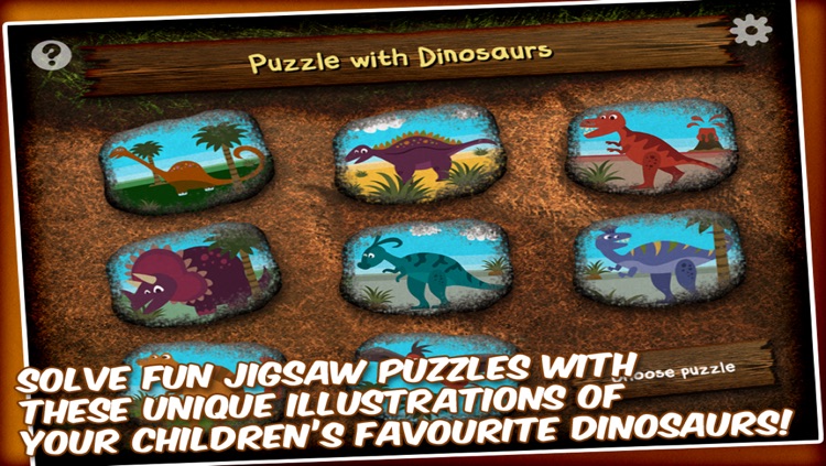 Dinosaur Jigsaw Puzzle - a game for kids with cool dinosaurs