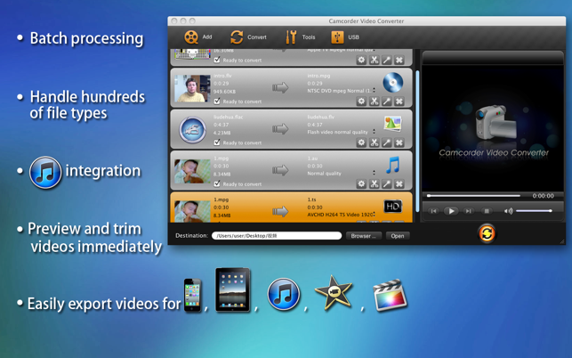 ‎Camcorder Video Converter Screenshot