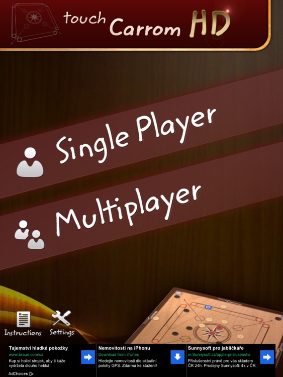 Touch Carrom for iPad