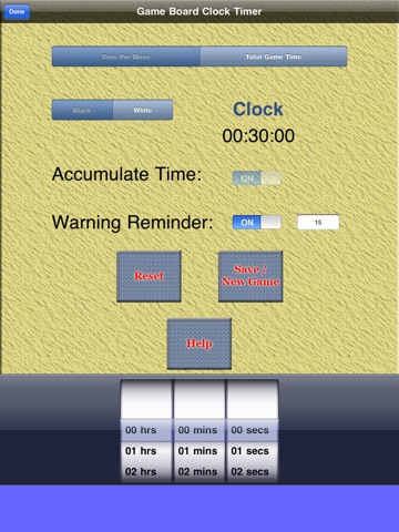 Board Game Clock Timer Free HD screenshot 3