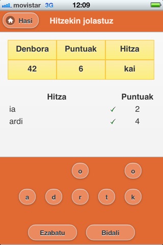 Hitzekin jolastuz Euskara screenshot 2