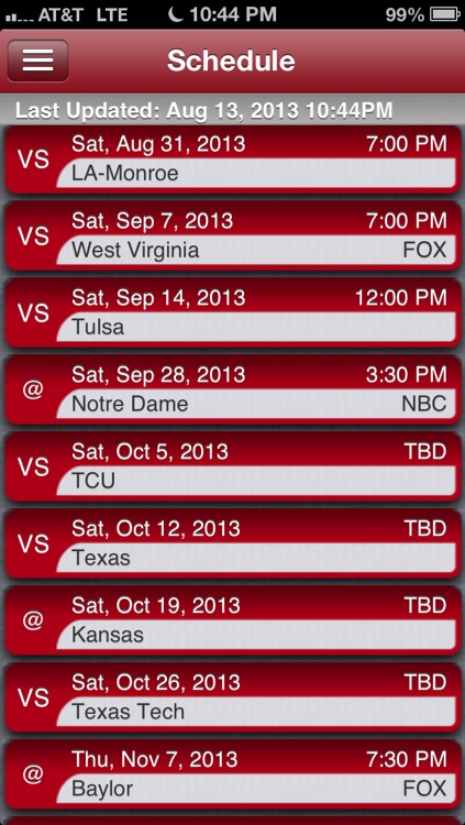 Oklahoma Football Live