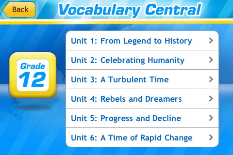 Vocabulary Central Grade 12 screenshot 2