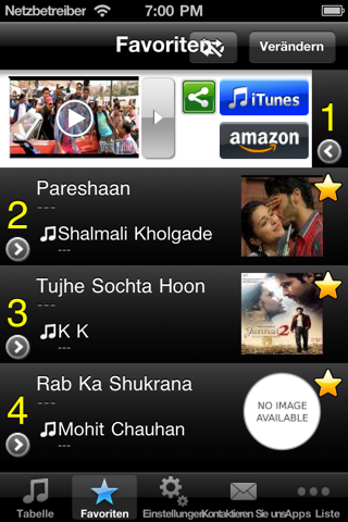 India Hits!(Free) - Get The Newest Indian music charts! screenshot 3