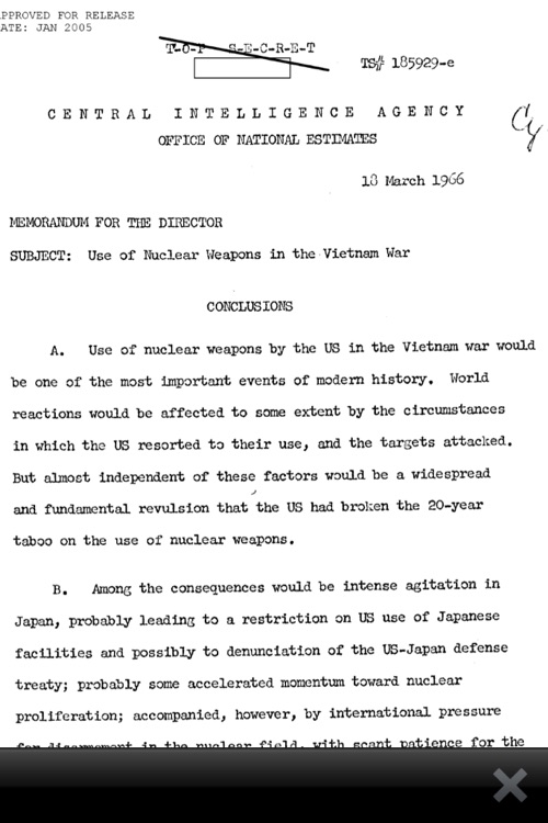 Vietnam War - Declassified Documents (1948 - 1975)