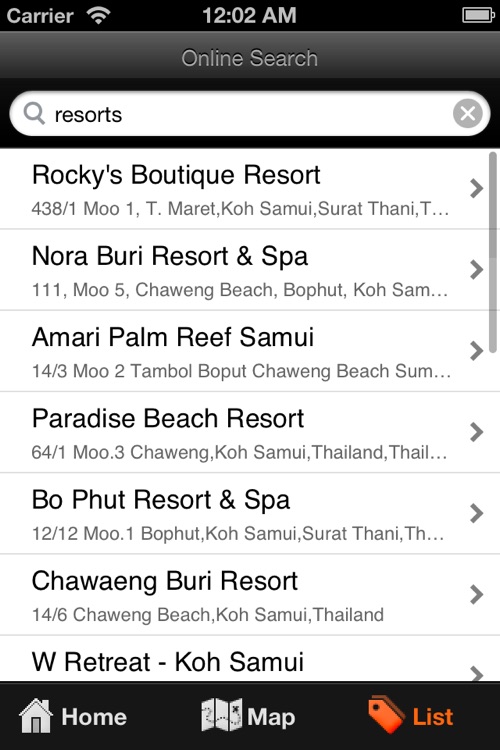 Ko Samui Travel Map (Thailand)