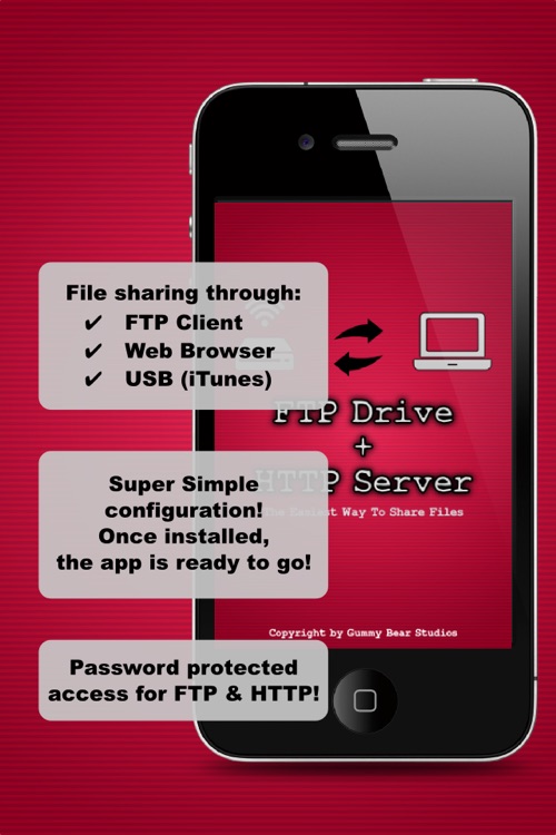 FTP Drive + HTTP Server: The easiest way to share files!