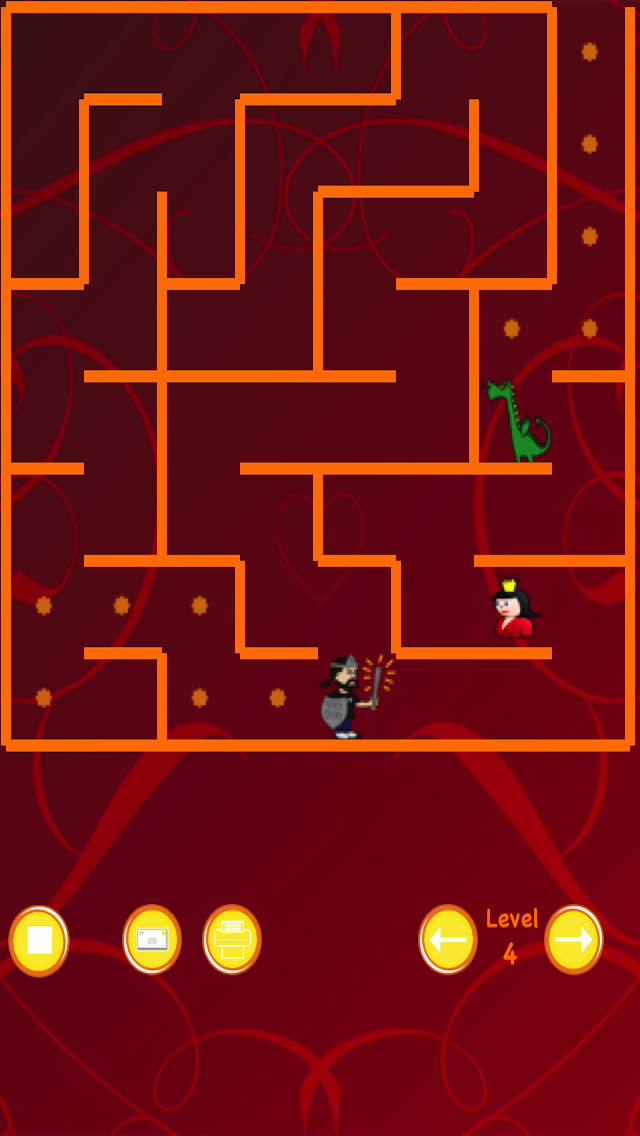 Screenshot #1 pour Labyrinthe de Dragon et Chevalier  (sauver la princesse)