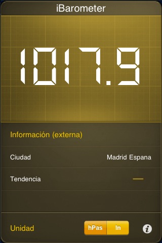 a Barometer for iPhone & iTouch screenshot 2