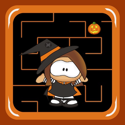 Halloween Witch Maze Race Icon