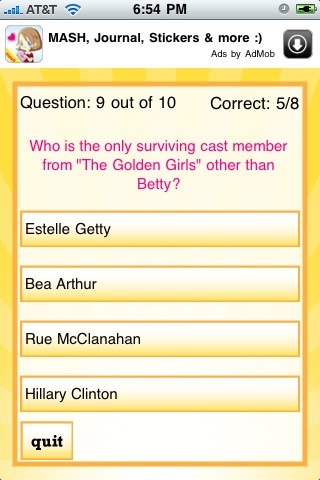 Betty White Quizzle™ screenshot 3