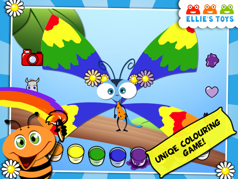 Ellie's Wings HD -  Free Animal Coloring Game for Children & Family to play together screenshot 4