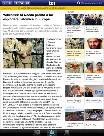 Screenshot #6 pour TG1 per iPad