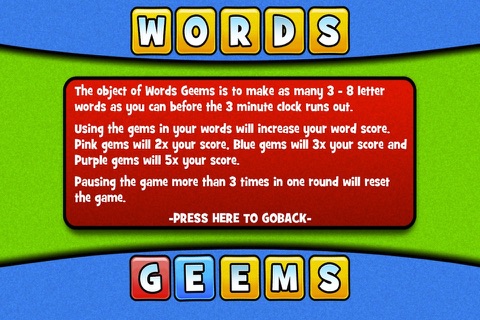 Words Gems Game screenshot 3