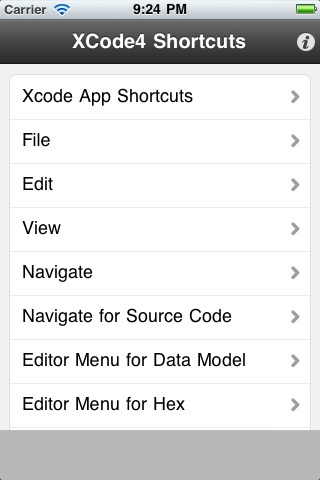 Xcode4 Shortcuts screenshot 3