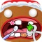The Gingerbread man's teeth are dirty
