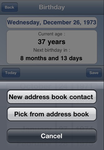 Contact Birthdays: how old are your contacts? screenshot 3