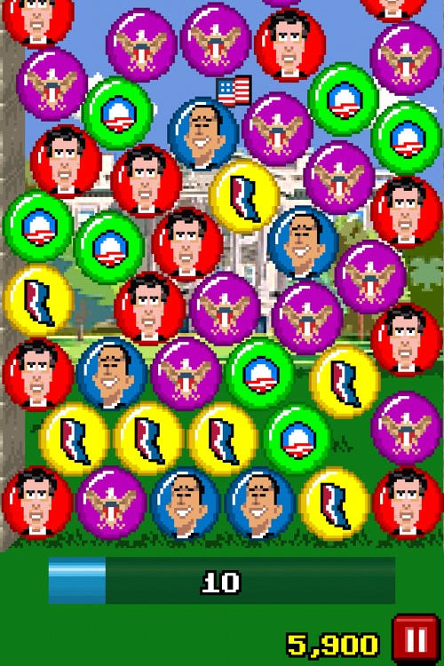 Election Bubble Game 2012: President to the White House