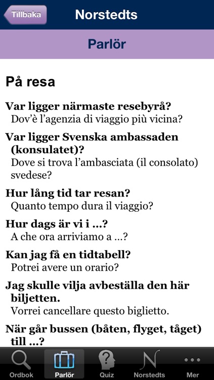 Norstedts italienska fickordbok