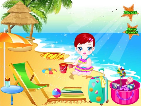 Screenshot #6 pour Baby In the Sand - Swimming & Play for Girl & Kids Game