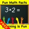 Fun Math Facts is a fun and entertaining way for children to learn basic "math facts" of addition, subtraction, multiplication and division for number from zero to three, with an extended range up to twelve available for in-app purchase