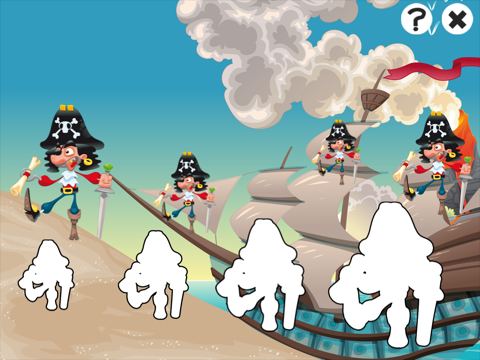 海で海賊、キャプテン、オウム、宝箱、ワニ船と幼稚園、保育園や保育所のためのゲームやパズル：海賊約子供の年齢2-5のためのゲーム！のおすすめ画像3