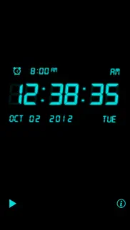 alarm night clock lite iphone screenshot 1
