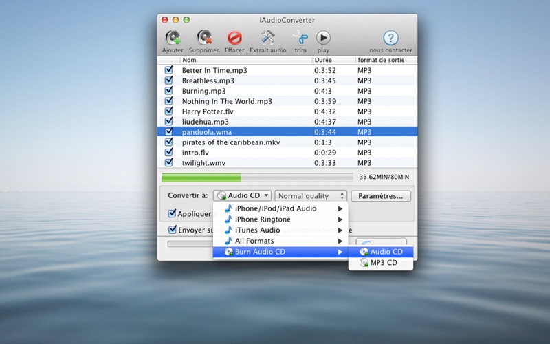 Screenshot #1 pour iAudioConverter
