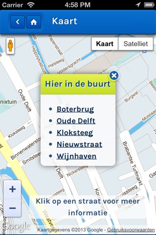 Straatnamen van Delft screenshot 2