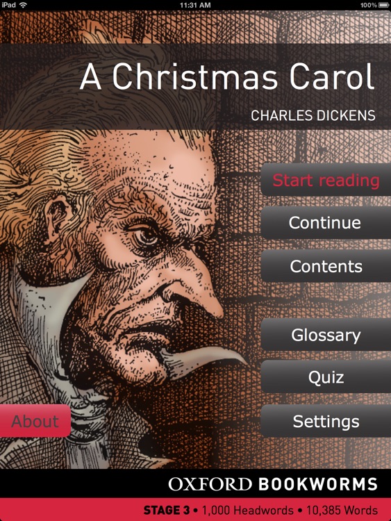 A Christmas Carol: Oxford Bookworms Stage 3 Reader (for iPad)