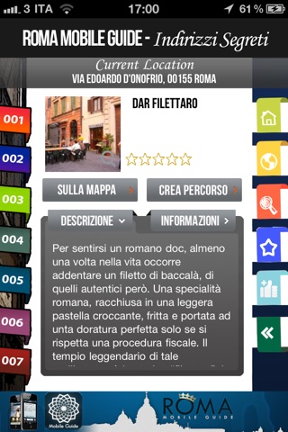 Roma Mobile Guide - Indirizzi Segreti screenshot 4