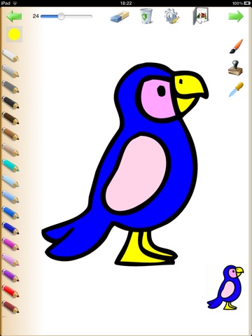 Livre de coloriage pour les enfants et les bébés pour iPad - 24 Coloriages faciles pour les plus petits avec des animaux, des clowns et plus encore screenshot 3