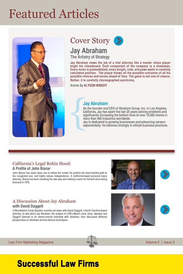 Law Firm Marketing Magazine: Interviews with Lawyers, Leading Marketing Experts and Industry Icons screenshot 3