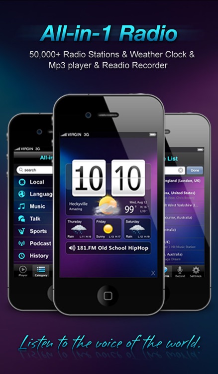 All-in-1 Radio (Weather+Clock+Recorder)