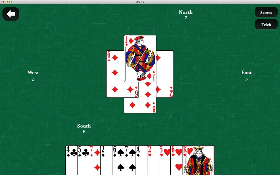 #1. Hearts Game for Mac OS X (macOS) 由: Eryod Soft