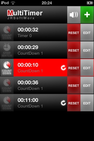 Multitimer - Unbegrenzte Countdowns, Stopuhren, Wecker und Zeitanzeigen screenshot 4