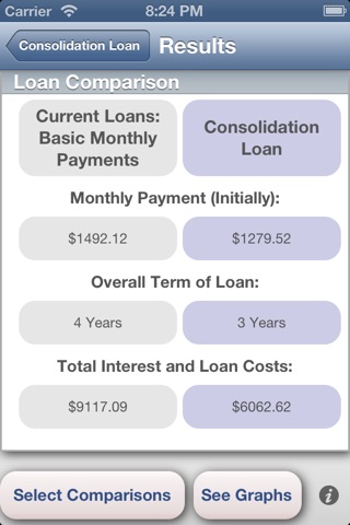 Debt Consolidation Calculator screenshot 3