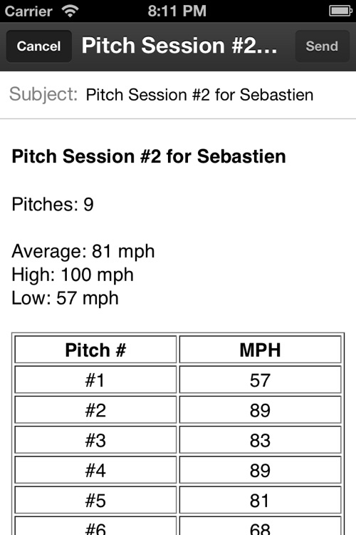 Baseball Pitch Radar Gun screenshot-4