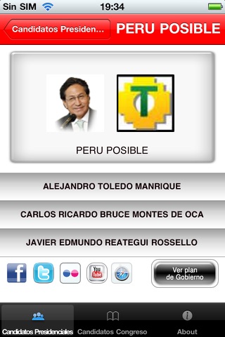 Elecciones Presidenciales Perú 2011 screenshot 4