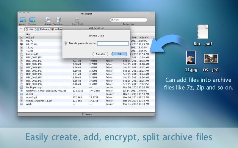 Screenshot #1 pour Mr. Zipper - 7Z RAR 7ZIP