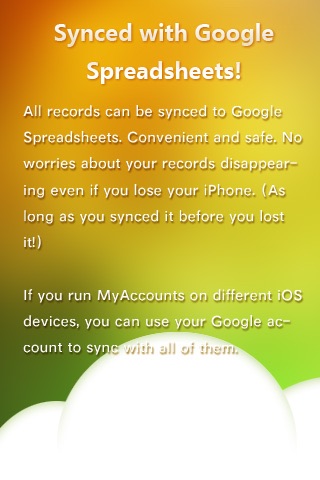 MyAccounts - Sync with Google Spreadsheets screenshot-4