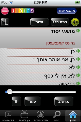 יידיש - שיחון לדוברי עברית | פרולוג screenshot 3