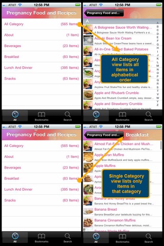 Pregnancy Food & Recipes screenshot 2