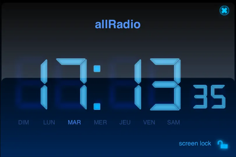 Captura de pantalla de AllRadio en iPhone 5
