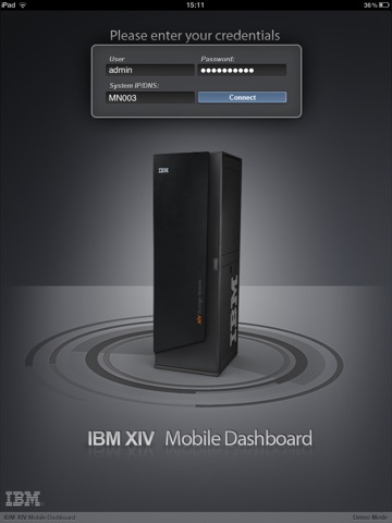 IBM XIV old Mobile Dashboard for iPad screenshot 2