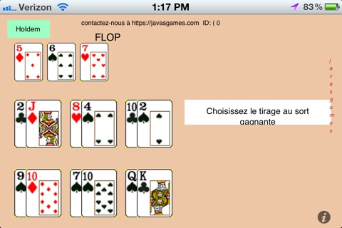 Java Holdem screenshot 2