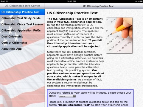 Free US Citizenship Test screenshot 4