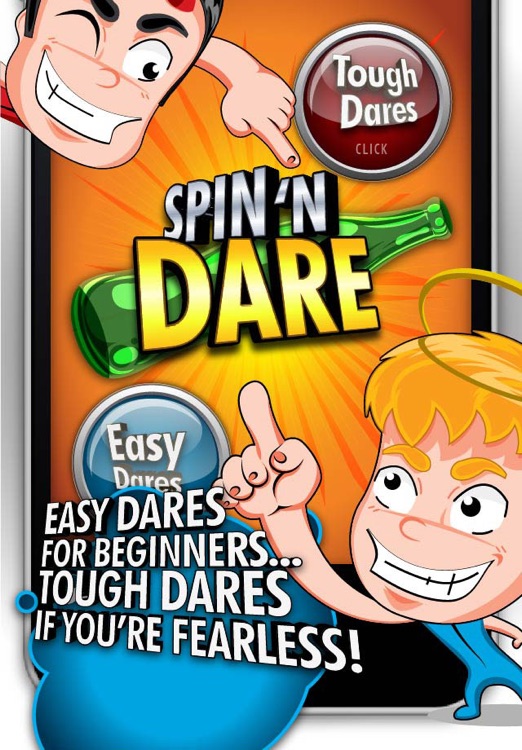 Spin 'n Dare-Spin the Bottle. The best dare game for you party. Laugh for hours. Free!