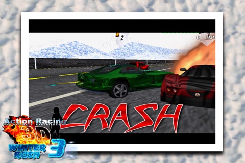 Action Racing 3D Winter Rush - Part 3 FREE Multiplayer Race Game screenshot 4