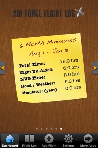 Air Force Flight Log screenshot 2